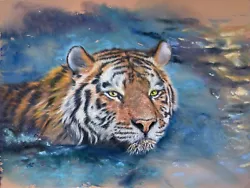 Buy Tiger Painting Original Direct From The Artist • 85.65£