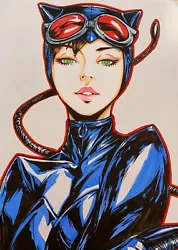 Buy Catwoman Fan Art,drawing,markers,comics,manga,art Painting,Batman • 20£