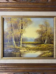 Buy Charles Holland Mid Century Original Signed Oil Painting Multi Layered Frame • 126.39£