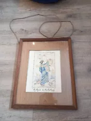 Buy Vintage /Antique ?  A Maid Of Far Cathay  Watercolour Painting Chinese Dress • 12.99£