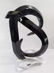 Buy Mid-Century Modern Hivo Van Teal Black And Clear Lucite Acrylic Sculpture Signed • 708.75£