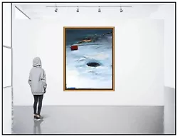Buy Deborah Oropallo Large Signed Oil Painting On Board Fishing Landscape Framed Art • 7,627.07£