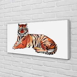 Buy Tulup Canvas Print 100x50 Wall Art Picture Painted Tiger • 57.95£