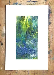 Buy ''Shropshire Bluebell Wood.'' Original Painting In A Mixed Medium. • 25£