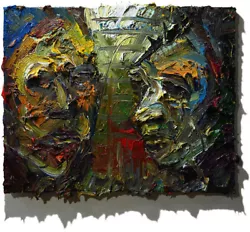 Buy Portrait Oil█painting█outsider█impressionist█art█signed Abstract Original Unique • 288.15£