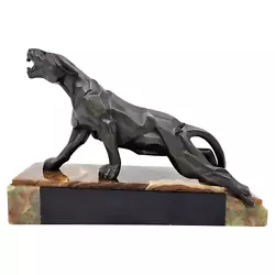Buy Art Deco Sculpture Cubist Panther By A Notari • 1,500£