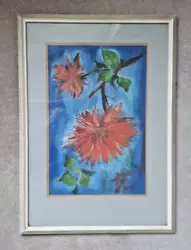 Buy Large Mid 20th Century - Pastel  - Floral - Signed Susie Dated 1956 - Scottish ? • 39.99£
