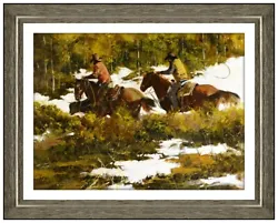 Buy Richard D Thomas Original Oil Painting On Board Western Horse Signed Framed Art • 7,374.39£