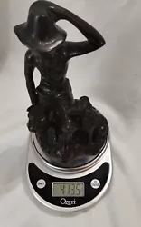 Buy Bronze Vintage Sculpture Statue Fishing Young Boy With Fish & Dog Original Patin • 62.02£