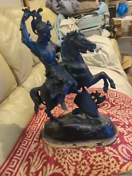 Buy Vintage French Antique Spelter Warrior Knight On Horse Back Statue • 60£