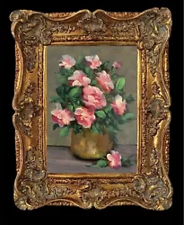 Buy Original Oil Painting On Canvas Roses & Copper By Kayvon Esmaeilou • 0.99£