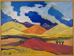 Buy Judith D'Agostino ( American B.1947 ) Original Oil Painting Landscape New Mexico • 5,906.21£