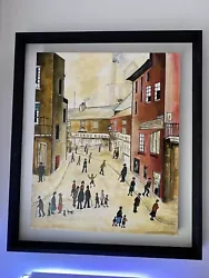 Buy FRAMED 27” X 23” An Old Street - Original Painting In The Style Of L.S. LOWRY • 249.99£