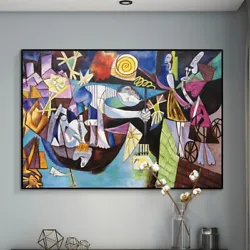 Buy HH1323 Picasso Style Abstract People Oil Painting Real Hand-painted Art Copy • 29.81£