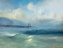 Buy Ocean Breeze, Seascape Oil Painting, Original, Handmade Artwork, Museum Quality • 37,012.25£