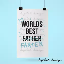 Buy Worlds Best Farter Funny Fathers Day Design Digital Only • 0.99£
