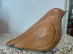 Buy Hand Carved Wooden Bird Mid Century Modern Teak Wood Vintage Modernist Treen • 35£