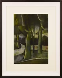 Buy Original Geoffrey Key - Night Time Trees - Mixed Media On Paper Art/Painting • 4,200£