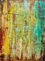 Buy Original Mario Mendoza Canvas Interior Decor Oil Painting Abstract Art New • 1,500£