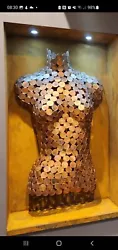 Buy 2p Coin Copper Metal Wall Art Female Mannequin  Torso Bust Sculpture Abstract  • 150£