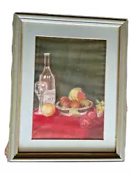 Buy Still Life Pastel Fruit And Wine By Jackie Smith • 20£