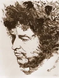 Buy Bob Dylan By Rolling Stones Artist Ronnie Wood 1986 Fine  Mounted Picture • 15£