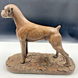 Buy John Stanbridge Of North Light Cold Cast Bronze : Boxer Dog Sculpture Signed • 24.99£
