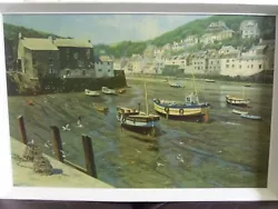 Buy David Shepherd Oil On Canvas On Board 'low Tide At Polperro' Cornwall Painting • 21,500£