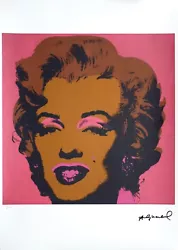 Buy Andy Warhol - Marilyn Monroe  50/120. Offset Printing, Imprint Size 37x37 Cm • 3,247.42£