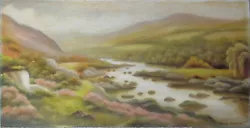 Buy Original Oil Painting On Board Landscape River Scene Frank Baldwin 76 X 38 • 30£