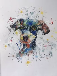 Buy Card Printed Off  Dachshund Original Spotty Puppy Dog Watercolour Painting • 1.65£