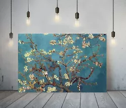 Buy Van Gogh Almond Blossoms-framed Canvas Painting Wall Art Picture Paper Print • 59.99£