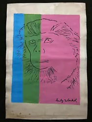 Buy Andy Warhol Painting On Paper (Handmade) Signed And Stamped Mixed Media • 109.33£