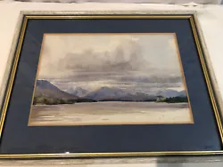 Buy Original Watercolour - Scottish Loch & Purple Mountains By A. Sylvia M Knox -2nd • 120.60£