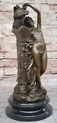 Buy Vintage BRONZE Statue/sculpture Of SATYR With Nymph Art Deco Erotic Figurine LRG • 660.55£