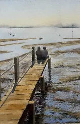 Buy Worth Waiting For”….Sunset At Bosham Watercolour Painting By Caroline Strong • 60£