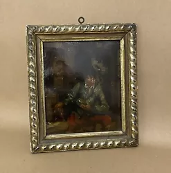 Buy Antique Early 19thCentury Dutch School Framed Oil On Tin Tavern Scene  • 265£