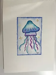 Buy Contrast Collection : Jellyfish Watercolour Art Painting | Only 1 Available Rare • 55£