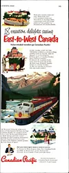 Buy Canadian Pacific Railroad 1952 Vintage Poster Print Art Travel Canada Mountains  • 22.48£