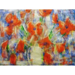 Buy Rohlfs Red Poppies Painting Canvas Art Print Poster • 13.99£