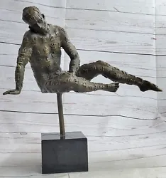 Buy Bronze Sculpture By Dali Surrealist Abstract Modern Art Yoga Male Statue • 392.96£