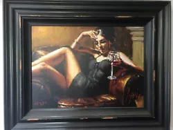 Buy Red On Yellow III By Fabian Perez Limited Edition AP 4/20 • 5,300£