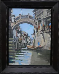 Buy Robert Cecil Robertson Scottish Art 1930's Chinese Canal Landscape Oil Painting • 7,250£