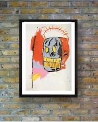 Buy VINTAGE Untitled Acrylic Jean-Michel Basquiat A3 Canvas Frame Fine Art Print  82 • 17£
