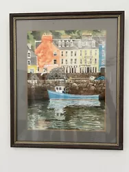 Buy Large Framed Original Watercolour Of Fishing Boat. Signed By Unknown Artist. • 13£