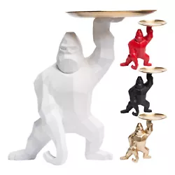 Buy Gorilla Statue Resin Gorilla Key Holder Tray Resin Gorilla Tray Resin Handicraft • 58.79£