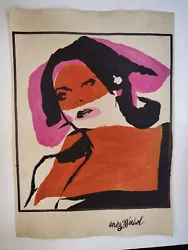 Buy Andy Warhol Painting Drawing On Old Paper Signed Stamped 3 • 84.03£