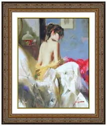 Buy Pino Daeni Original Hand Embellished Giclee On Canvas Signed Enchanted Artwork • 2,306.31£