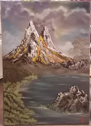 Buy Oil Painting 50x70 Cm Volcanic Landscape By Art Bob Ross • 154.45£
