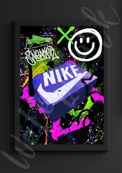 Buy Nike Shoe Box Graffiti / Trainer / Sneaker Wall Art Print Poster A4 A3 • 5.99£
